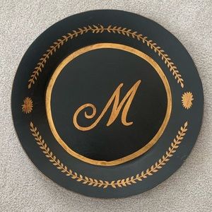 Large Decorative Plate “M”
